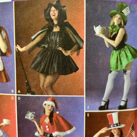 Simplicity 4015 Adult Costume Pattern - cut to 10 some pieces 10-12-14-16 - Picture 2 of 6